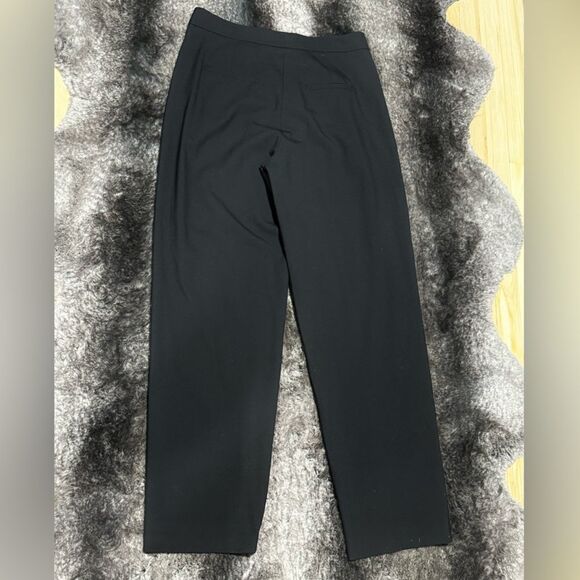 Massimo Dutti Women 10 Black Wool Blend High Rise Paperbag Dress Pants Pockets - Picture 12 of 12